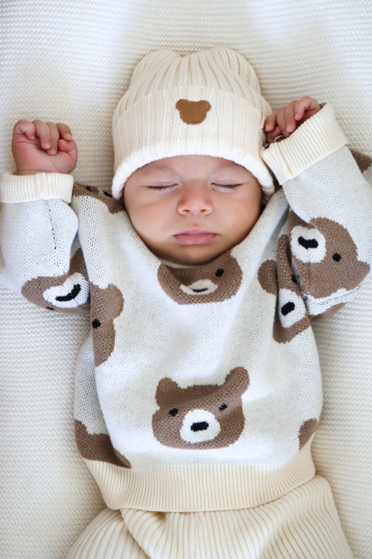 Luna + Luca Little Bear Jacquard Sweater