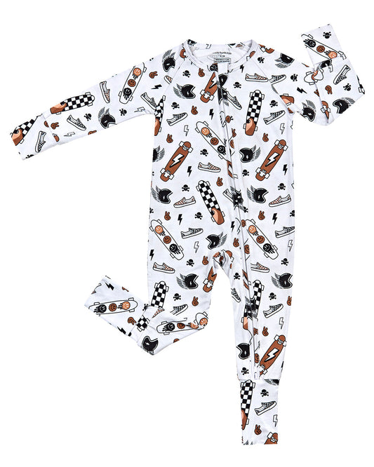LPK Bamboo Zip Romper - Sk8er