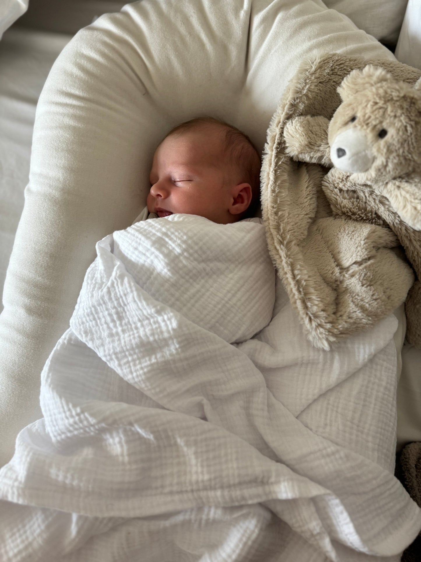 Muslin Swaddle Blanket - White