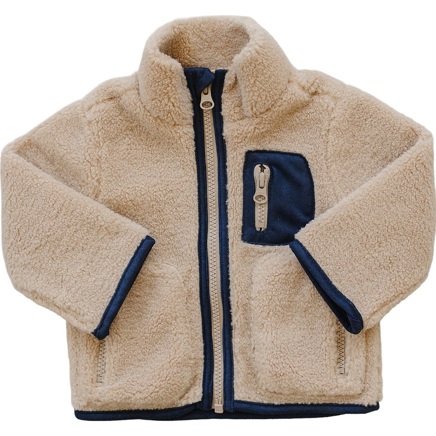 Mebie Baby Sherpa Zip-Up Jacket