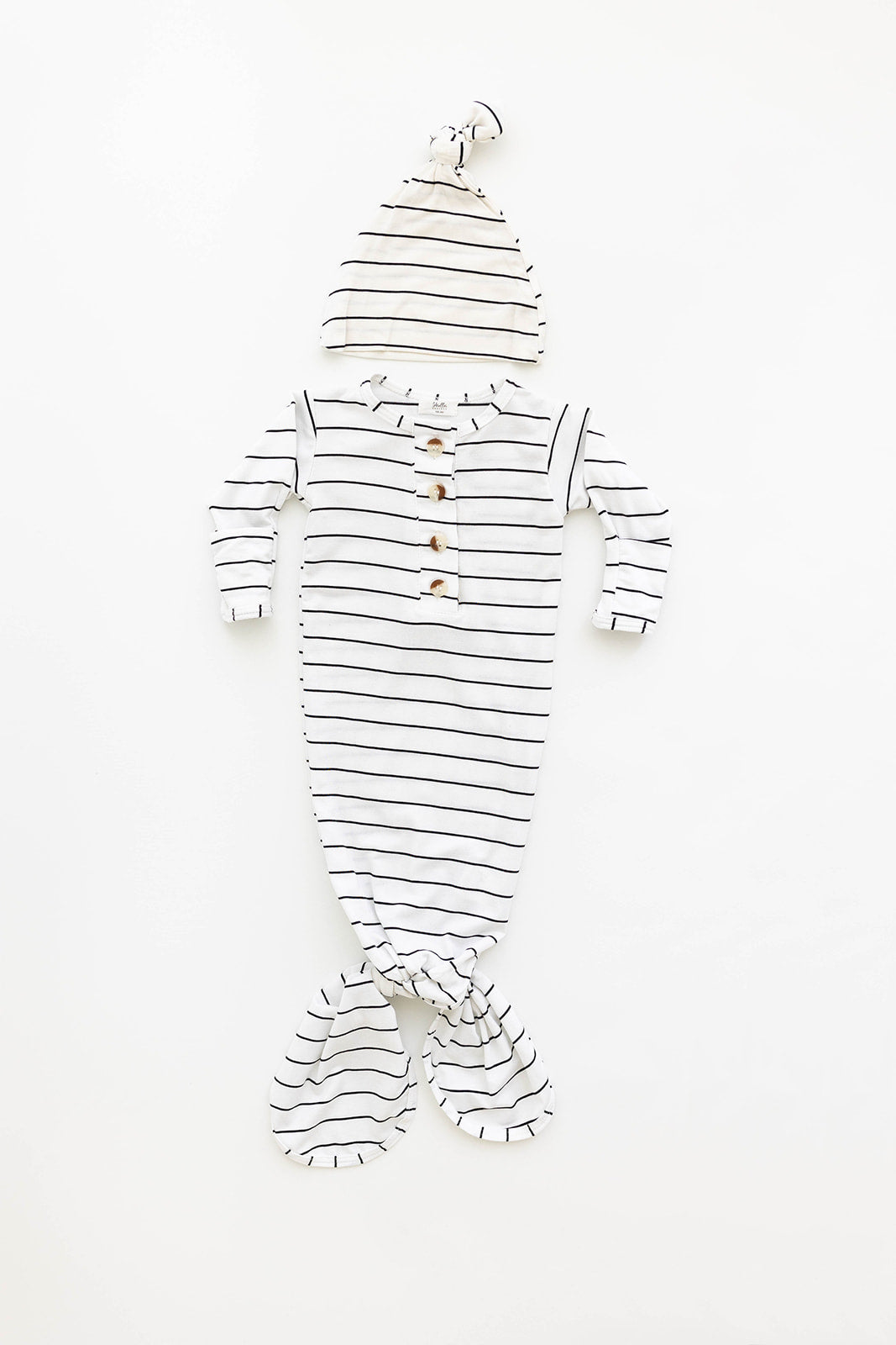 Stroller Society Knotted Gown Set - Dusty Pink