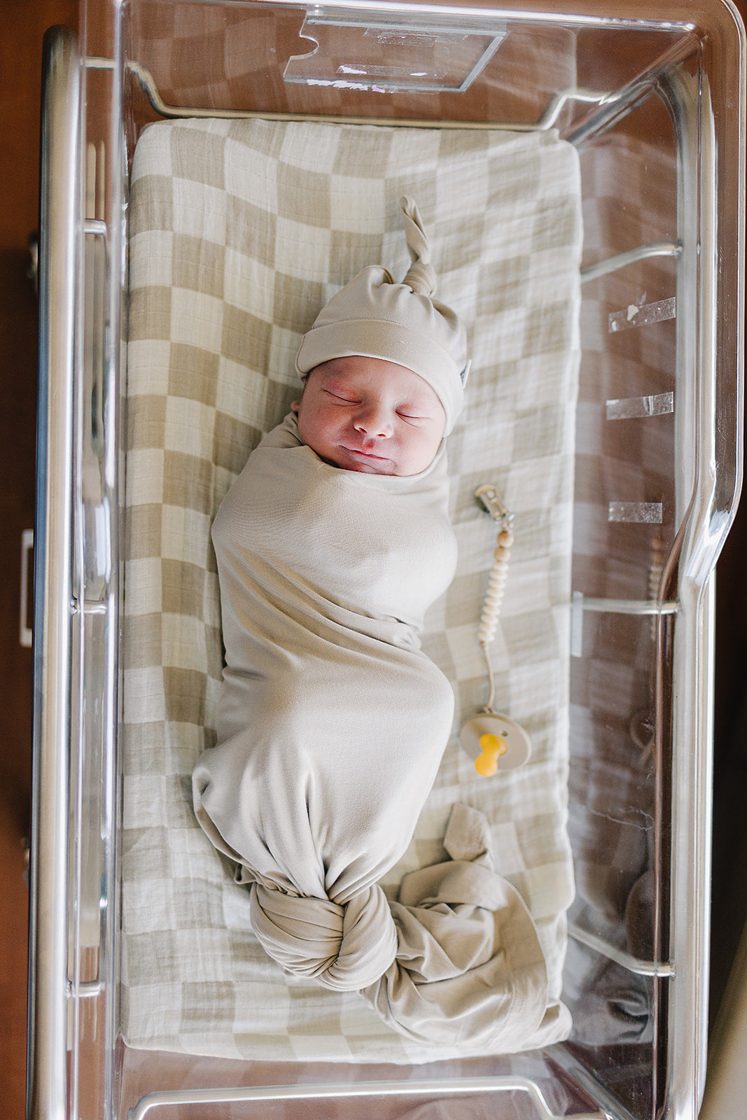 Mebie Baby Bamboo Knot Hat - Oatmeal