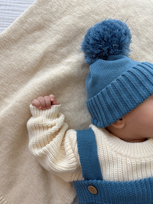 Luna + Luca Classic Baby Blanket - French Cream