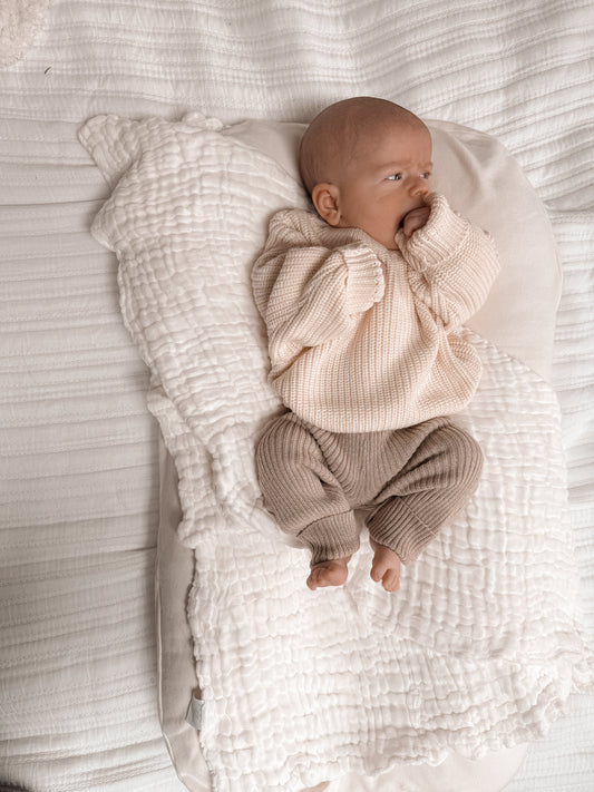 Luna + Luca Chunky Knit Sweater - Cream