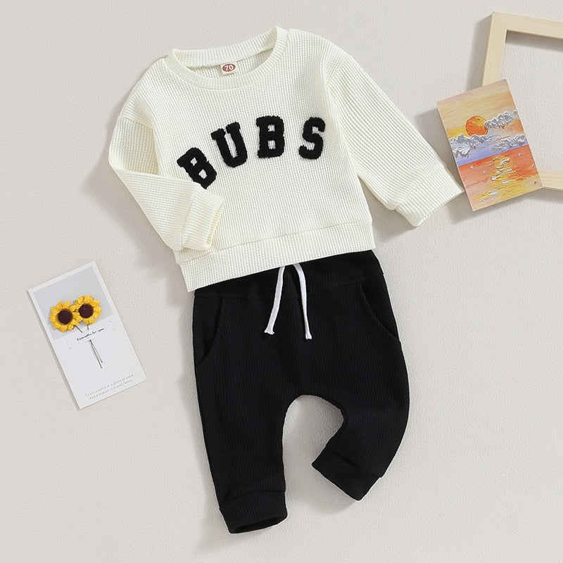 'Bubs' Waffle Knit Set - 4 Colors