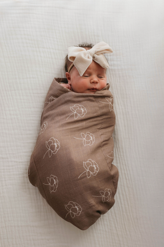 Forever French Muslin Swaddle - Sweet Dreams Floral