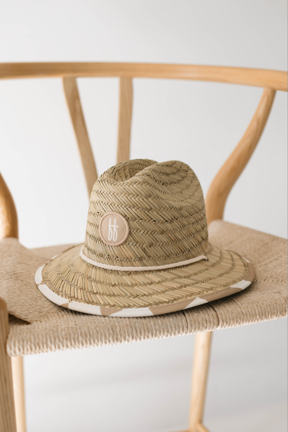 forever French Straw Sun Hat - Gold Coast Wavy Checkered