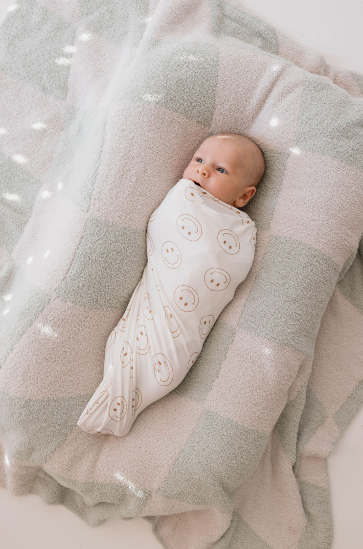 Forever French Bamboo Swaddle - Just Smile