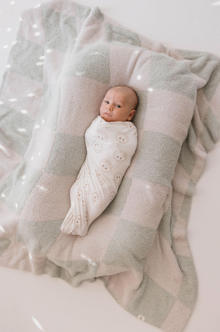 Forever French Bamboo Swaddle - Just Smile