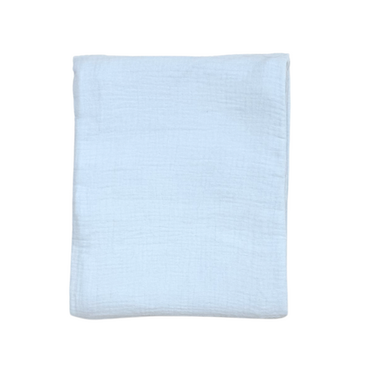 Muslin Swaddle Blanket - Blue