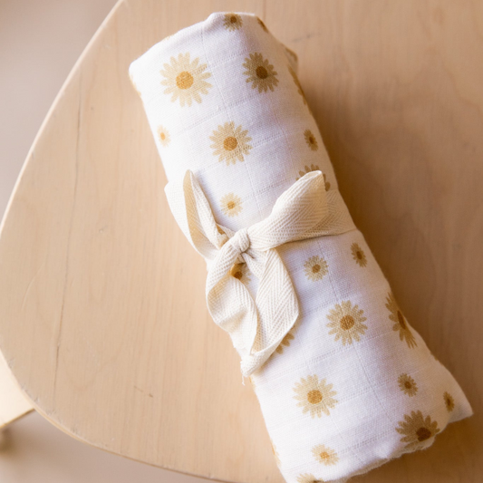 Forever French Muslin Swaddle - Daisy