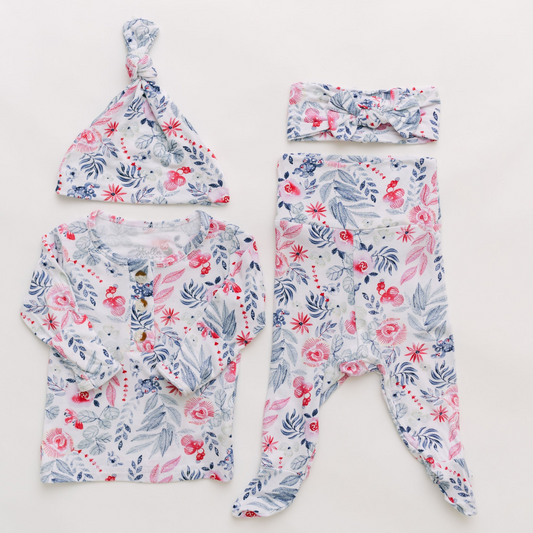 Stroller Society Top + Bottom Set - Bloom