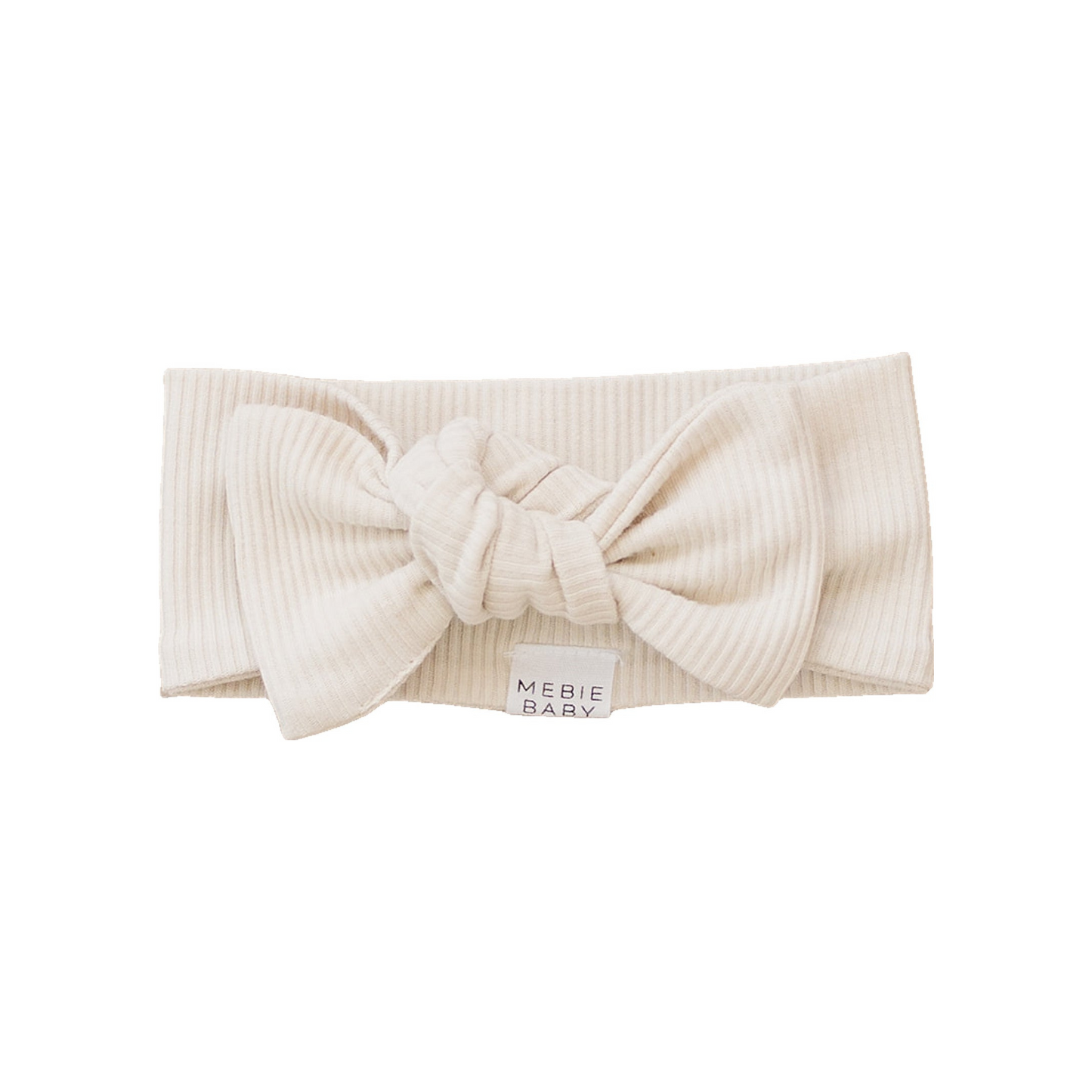 Mebie Baby Ribbed Head Wrap - Vanilla