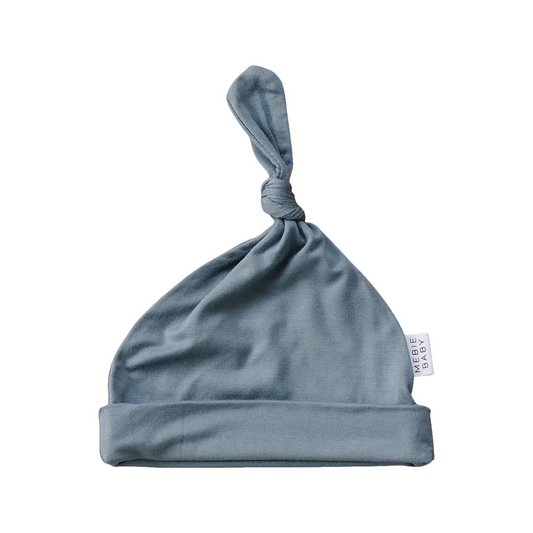 Mebie Baby Bamboo Knot Hat - Dusty Blue