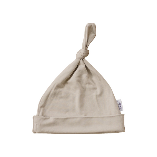 Mebie Baby Bamboo Knot Hat - Oatmeal