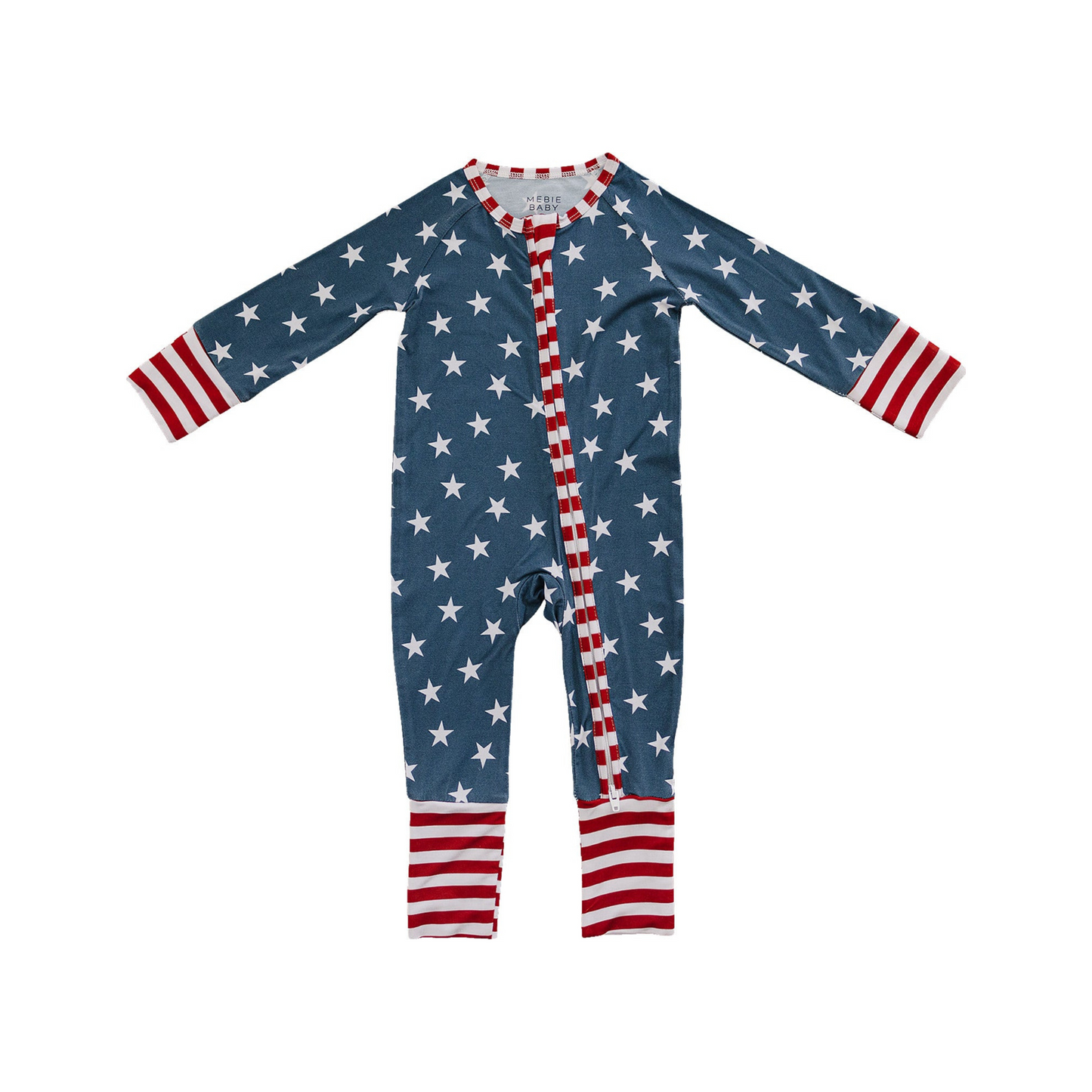 Mebie Baby Bamboo Romper - Stars & Stripes