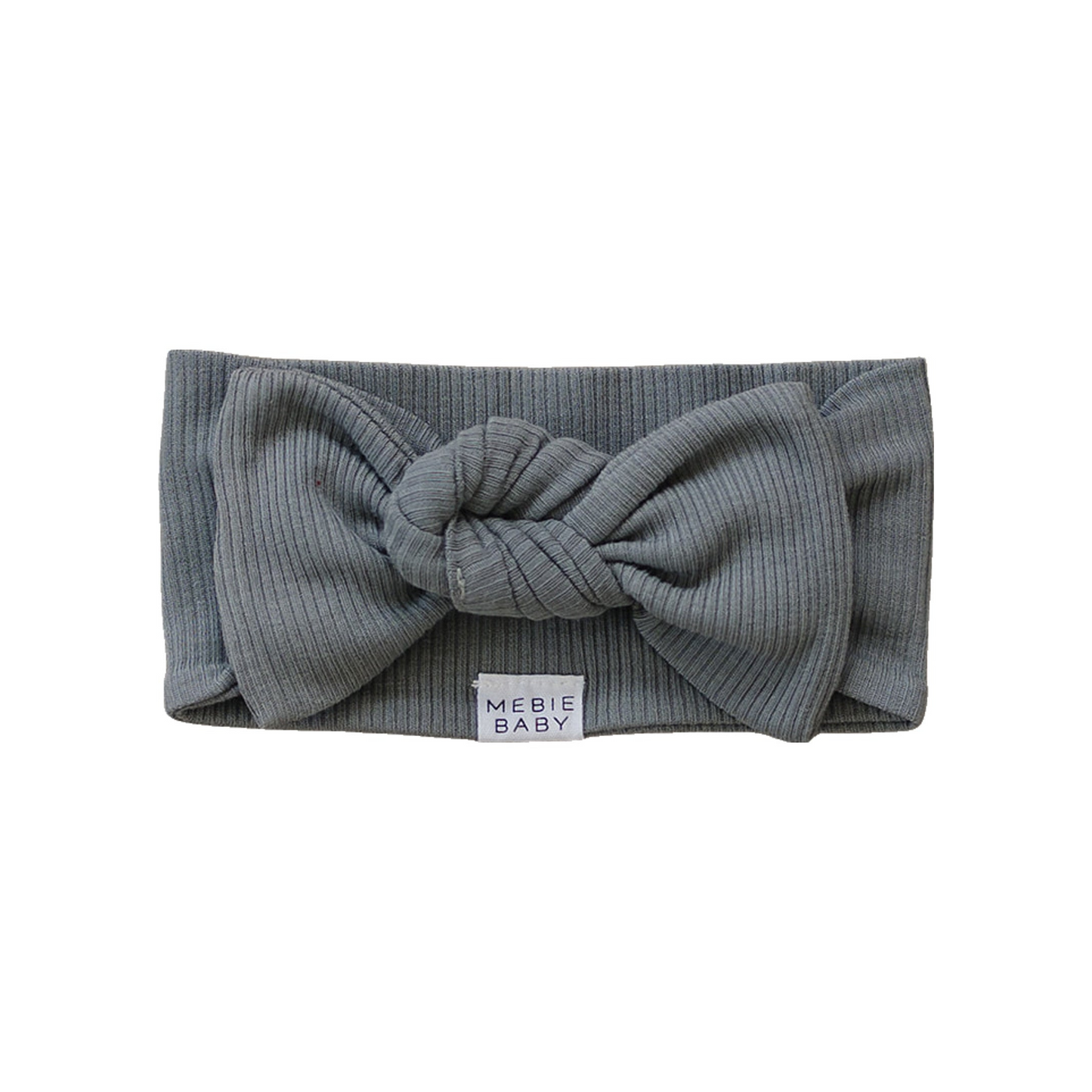 Mebie Baby Ribbed Head Wrap - Grey