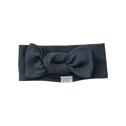 Mebie Baby Ribbed Head Wrap - Charcoal