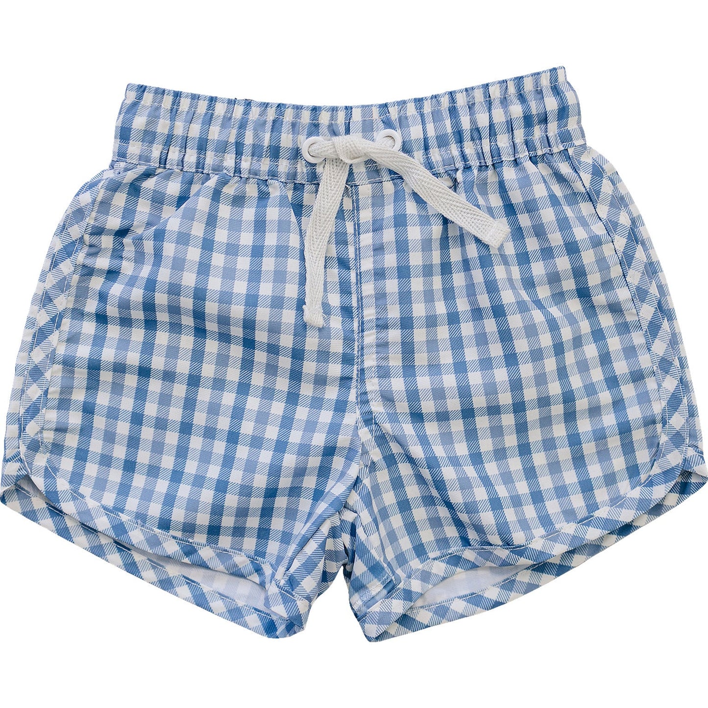 Mebie Baby Light Blue Gingham Swim Shorts