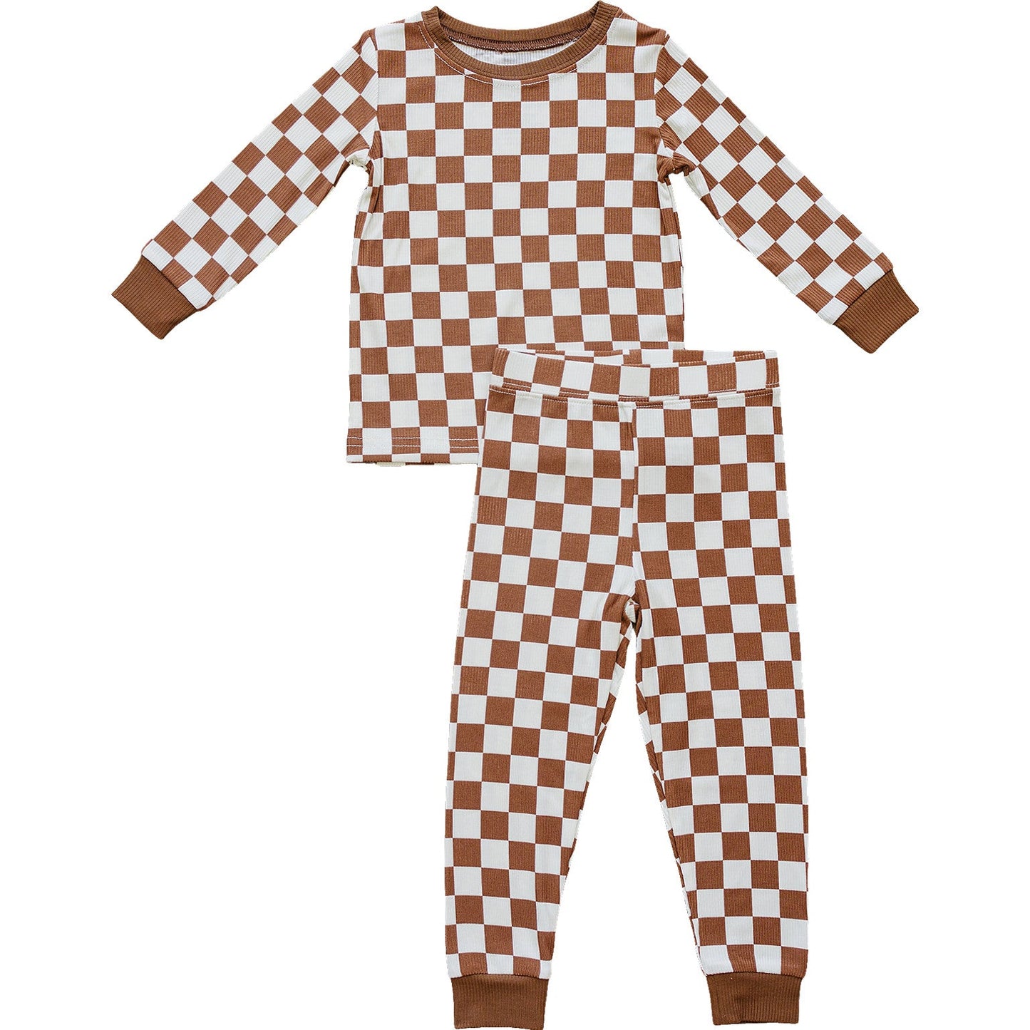 Mebie Baby Bamboo Cozy Set - Rust Checkered