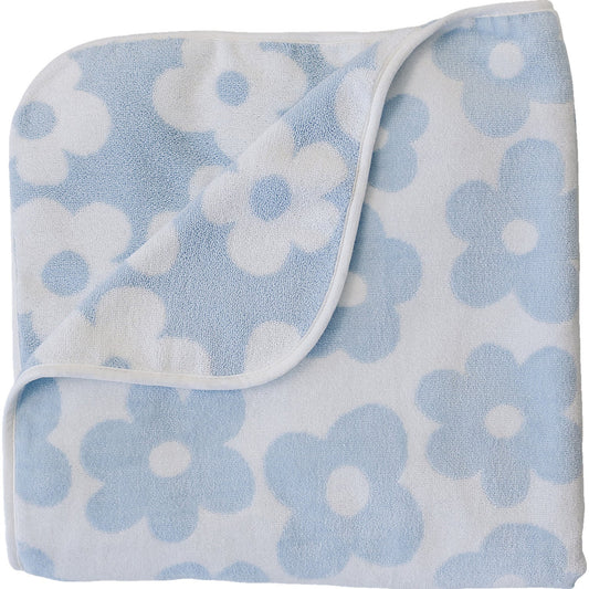Mebie Baby Coastal Floral Organic Cotton Beach Towel
