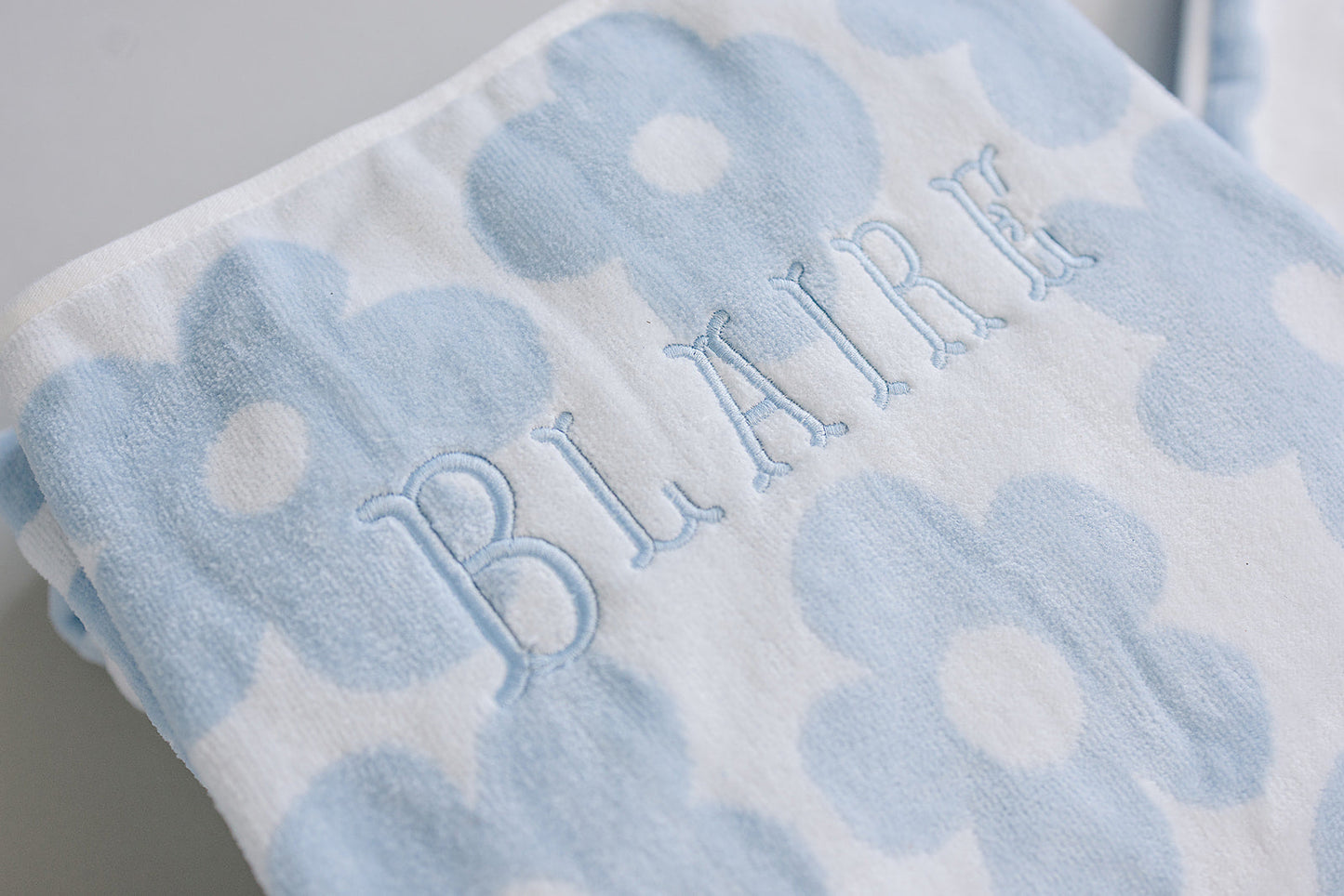 Mebie Baby Coastal Floral Organic Cotton Beach Towel