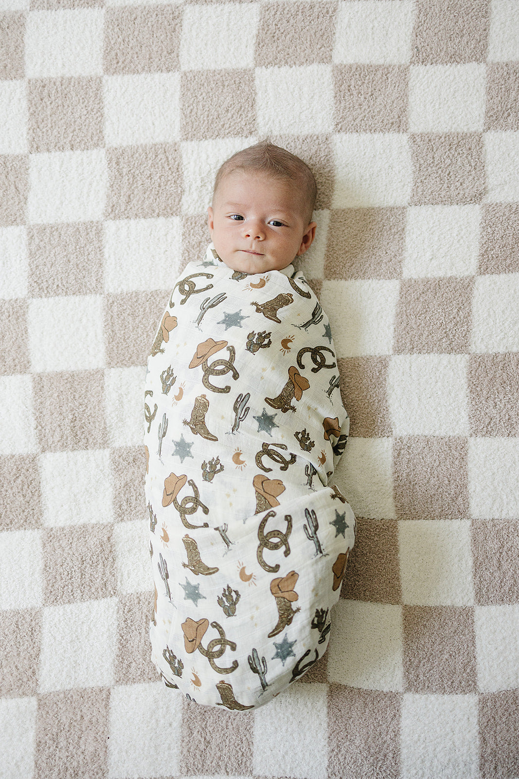 Mebie Baby Muslin Swaddle - Outlaw Cowboy