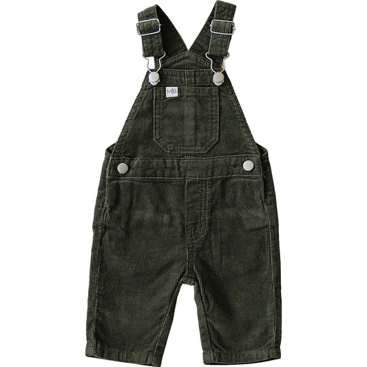 Mebie Baby Green Corduroy Overalls