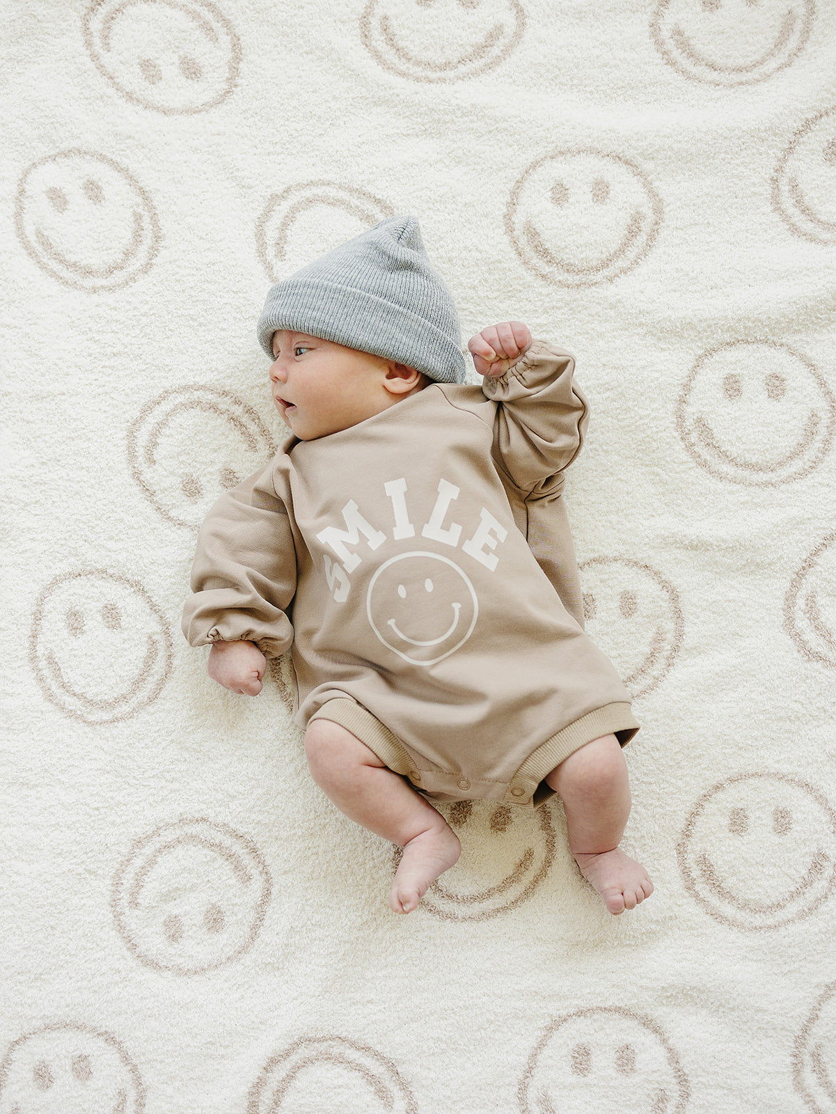 Mebie Baby Smile French Terry Bodysuit