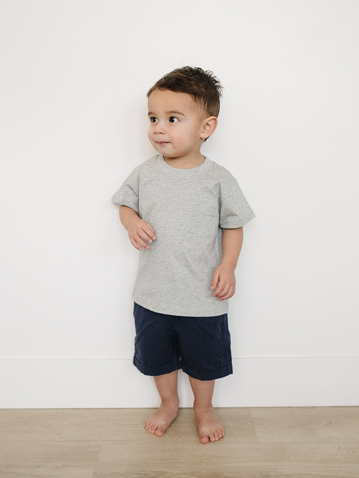 Mebie Baby Grey Pocket Tee