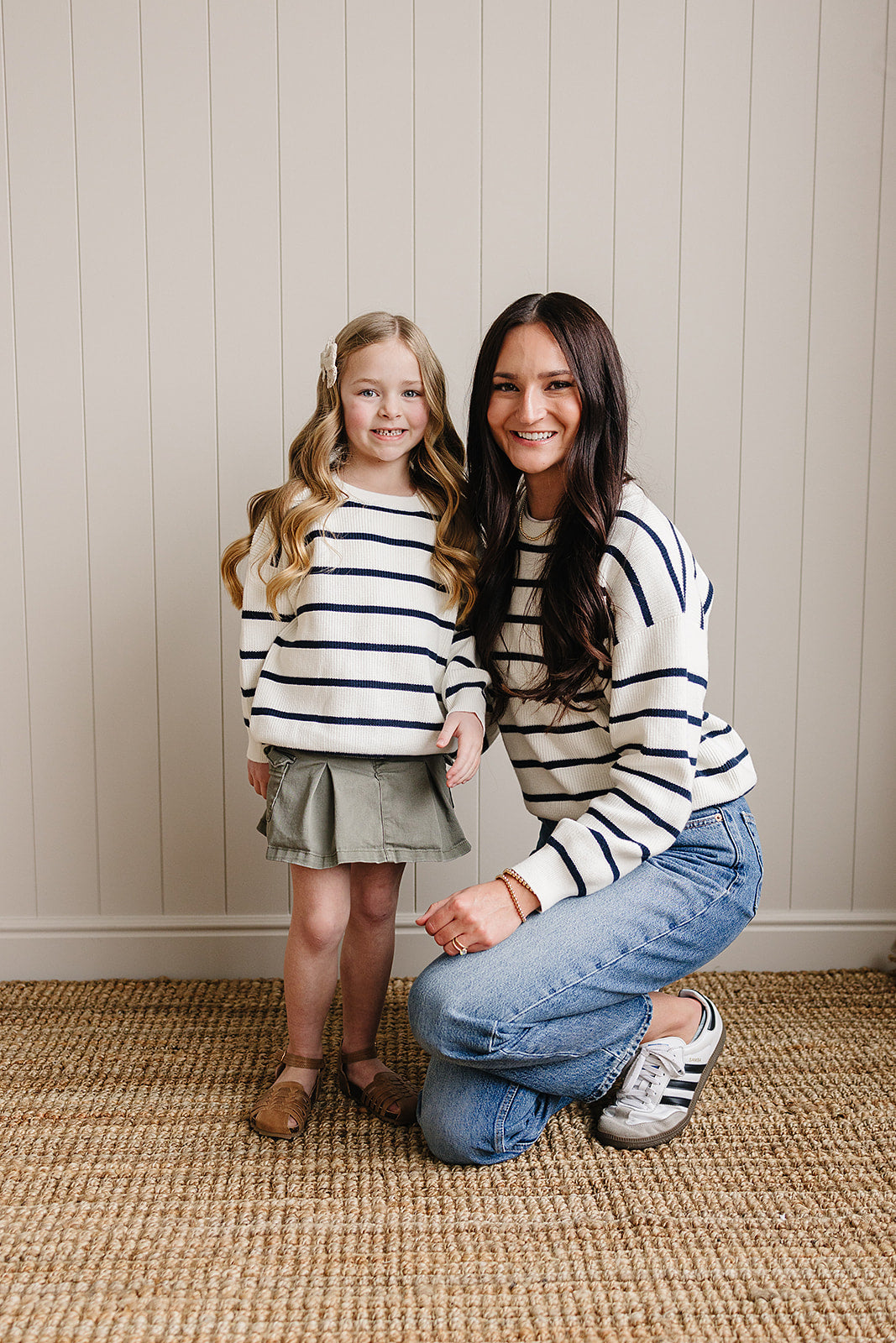 Mebie Baby Navy Stripe Knit Sweater