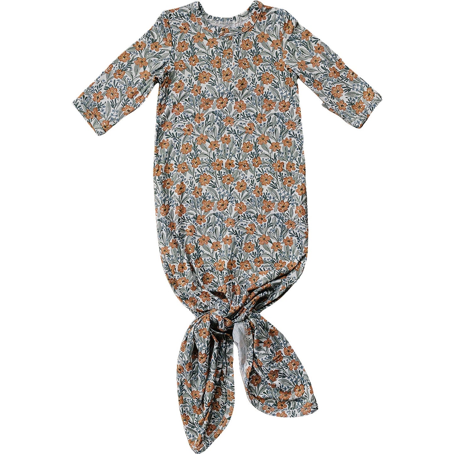 Mebie Baby Bamboo Knot Gown - Dainty Meadow
