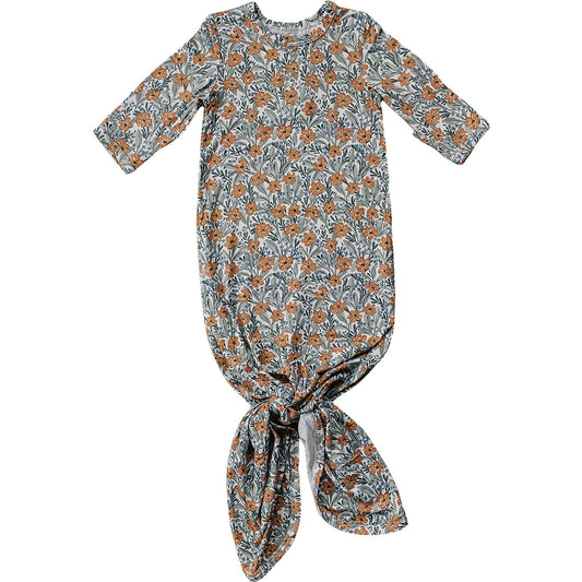 Mebie Baby Bamboo Knot Gown - Dainty Meadow
