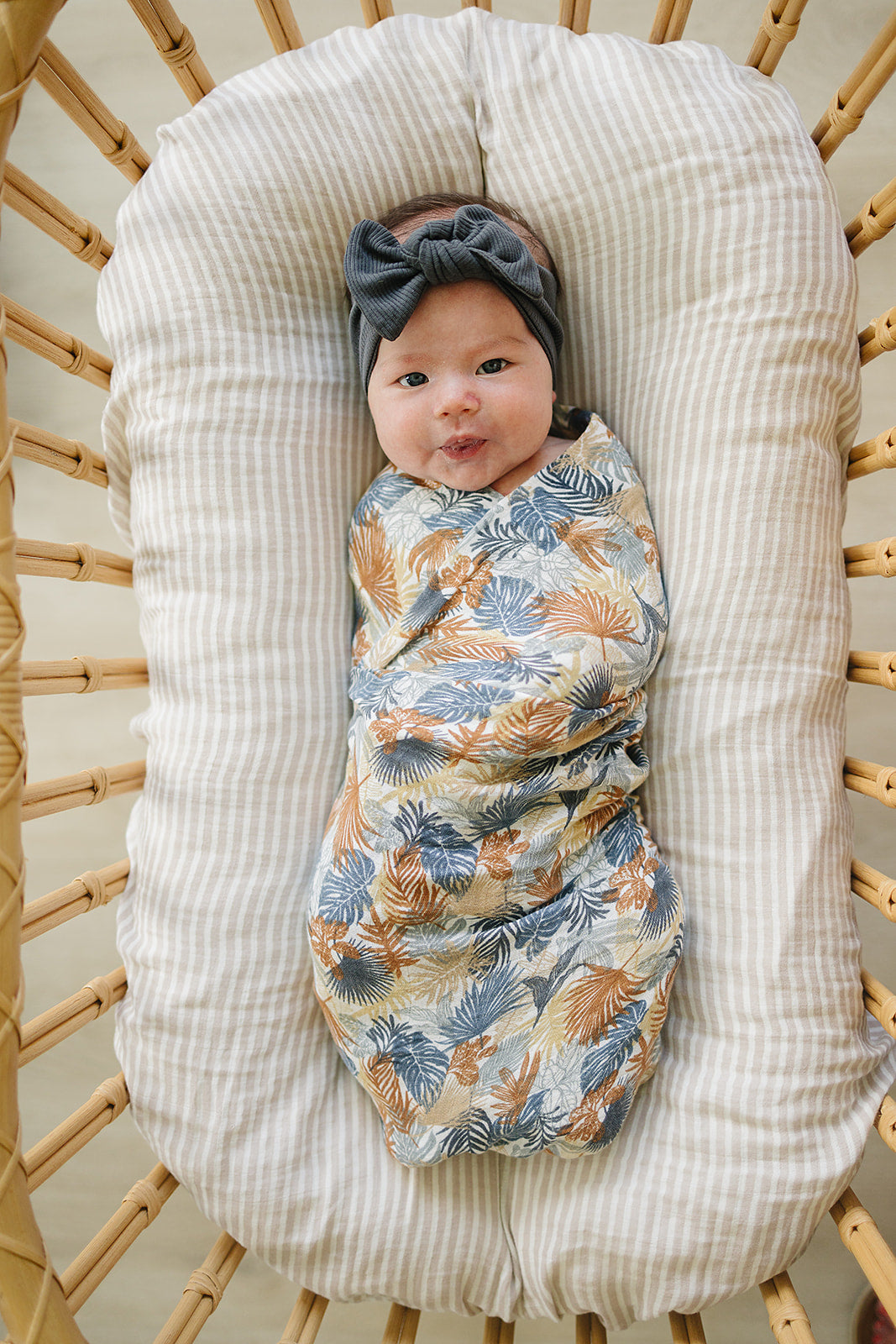 Mebie Baby Muslin Swaddle - Paradise Palms