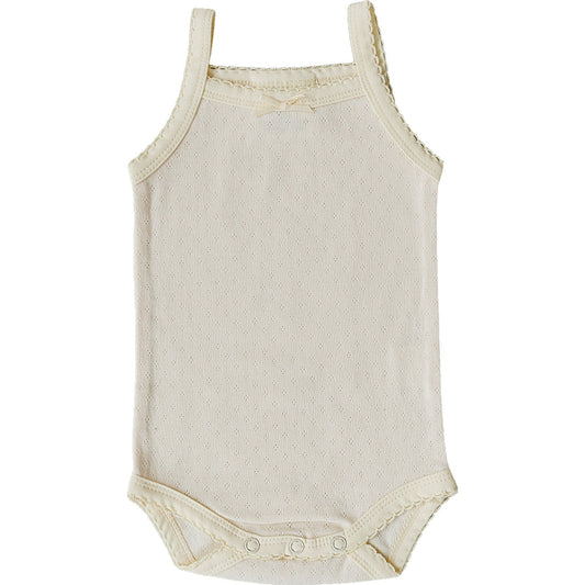 Mebie Baby Yellow Pointelle Tank Bodysuit