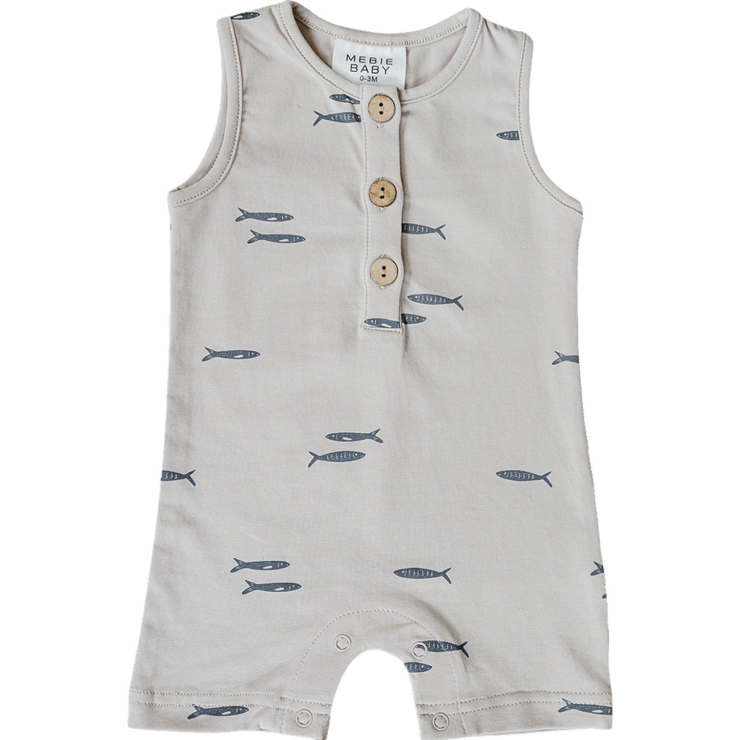 Mebie Baby Fish Short Romper