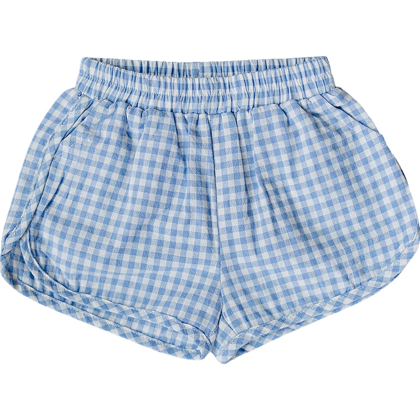 Mebie Baby Blue Gingham Shorts