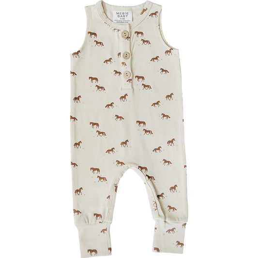 Mebie Baby Horse Tank Romper