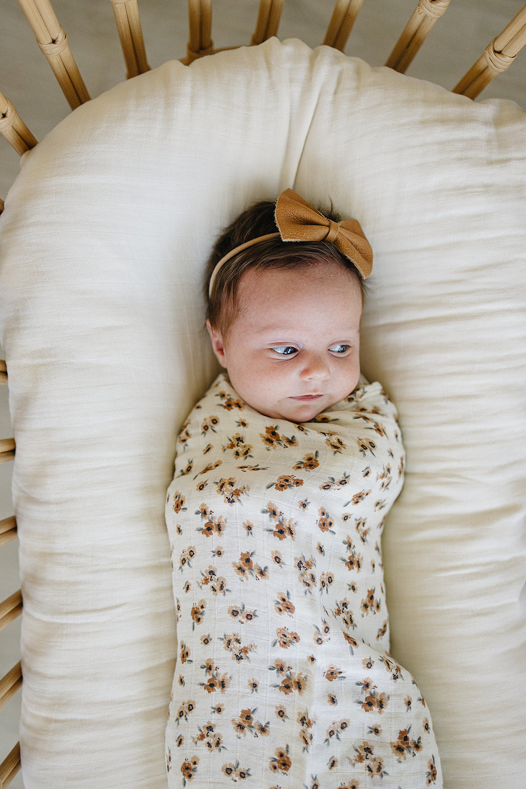 Mebie Baby Muslin Swaddle Blanket - Autumn Bloom