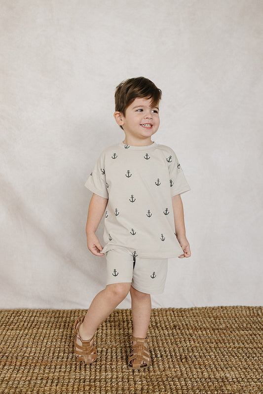 Mebie Baby Shorts Set - Anchors