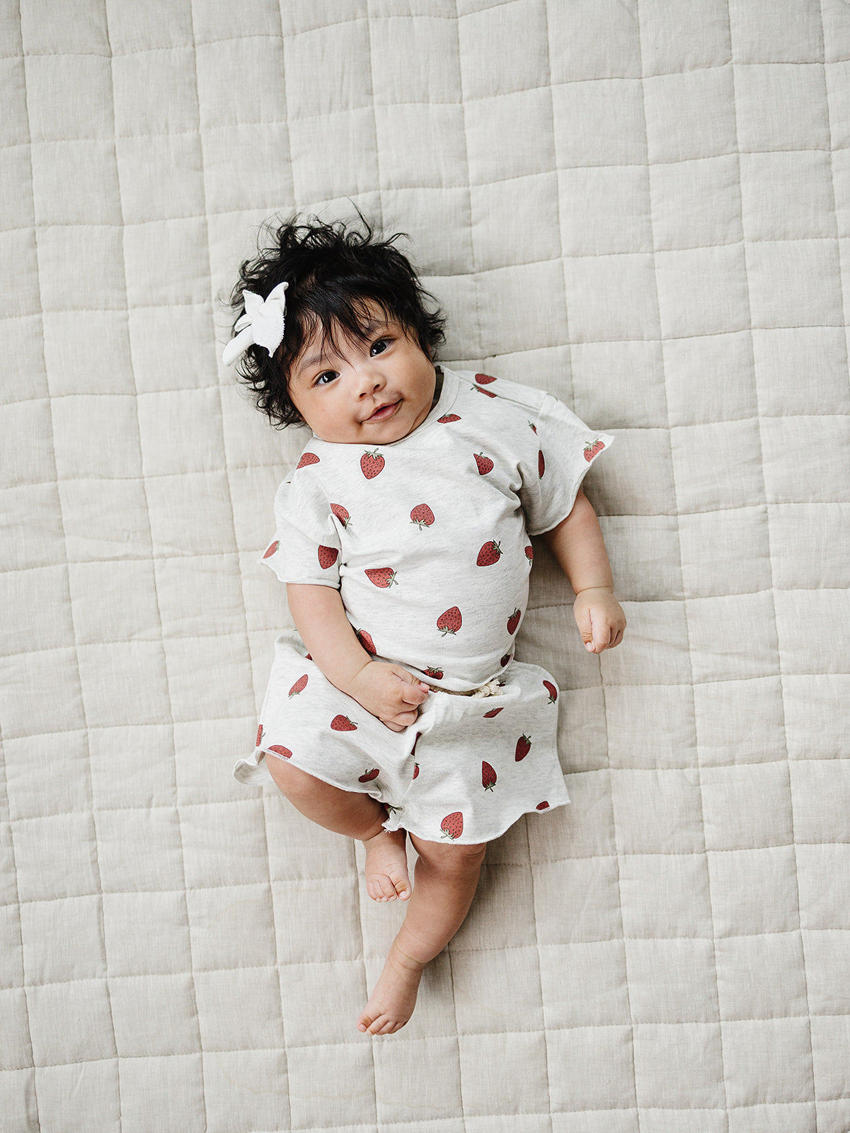 Mebie Baby Strawberry Short Set