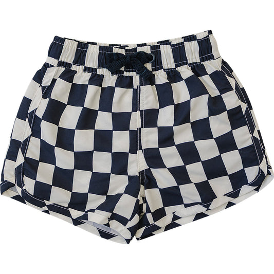 Mebie Baby Wavy Checkered Swim Shorts