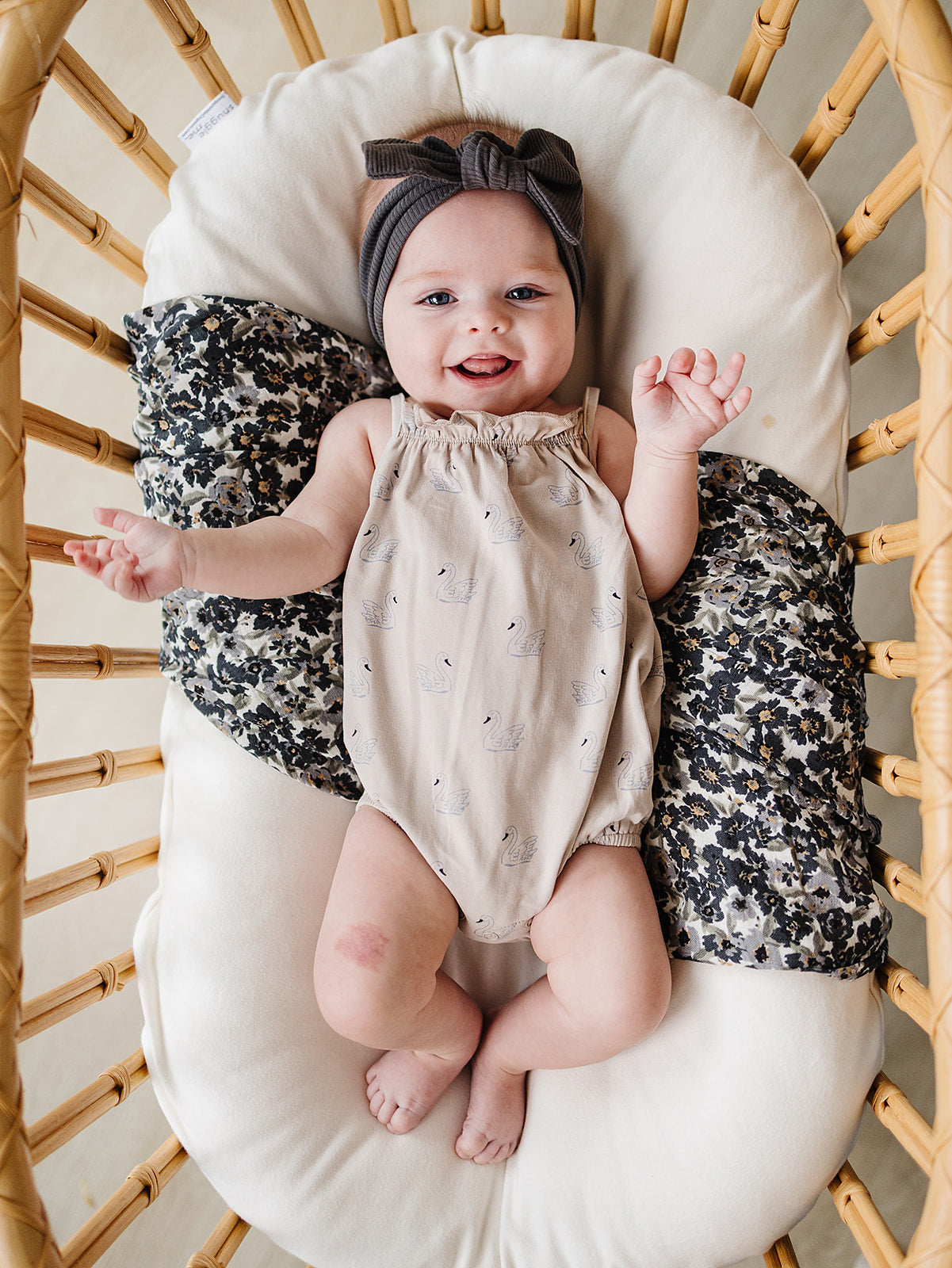 Mebie Baby Swan Tank Bubble Romper