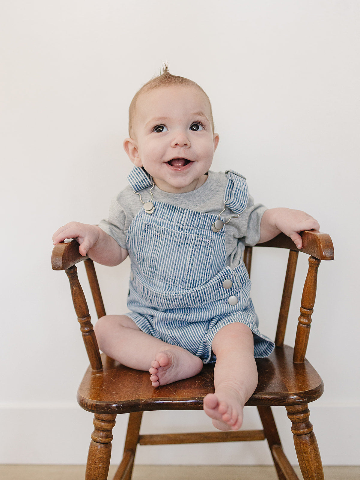 Mebie Baby Stripe Short Overalls