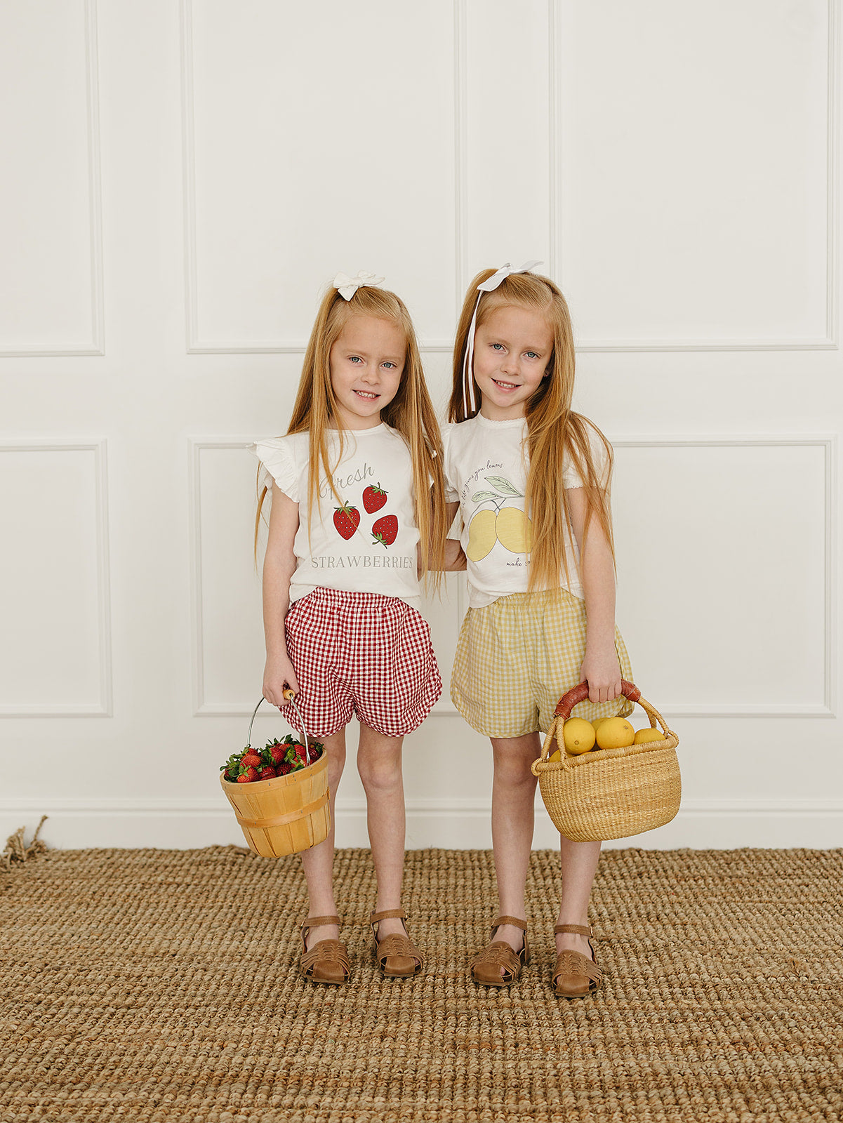 Mebie Baby Yellow Gingham Shorts