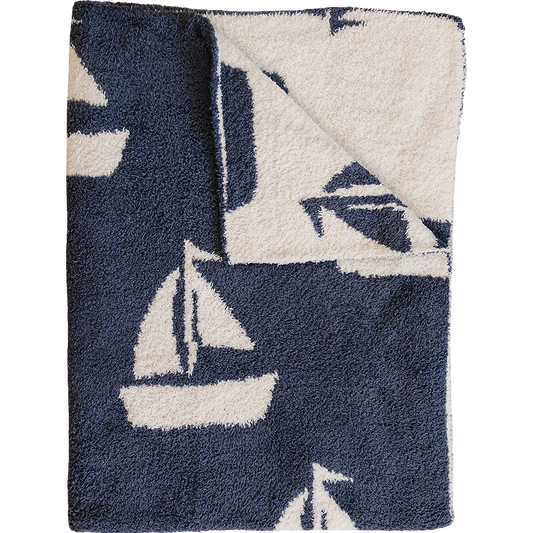 Mebie Baby Sailboat Plush Blanket