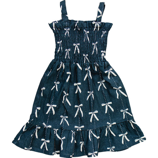 Mebie Baby Bow Linen Dress