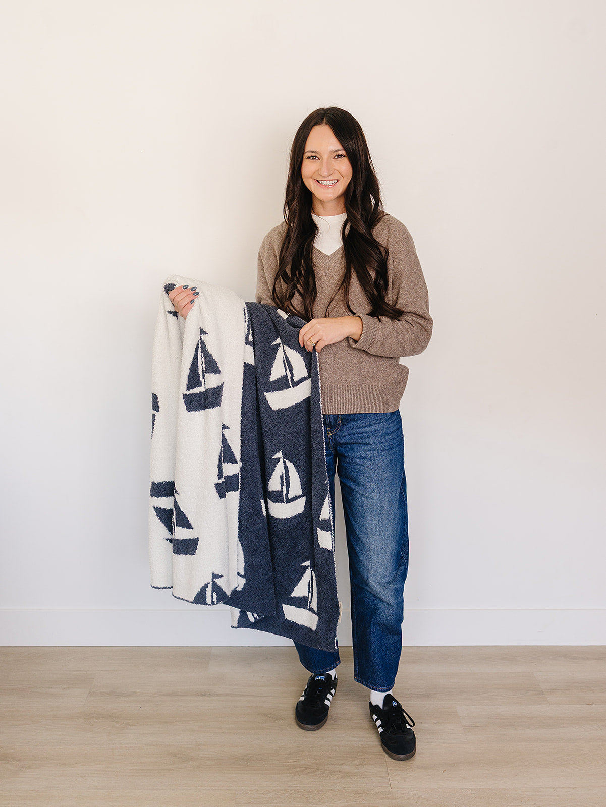 Mebie Baby Sailboat Plush Blanket