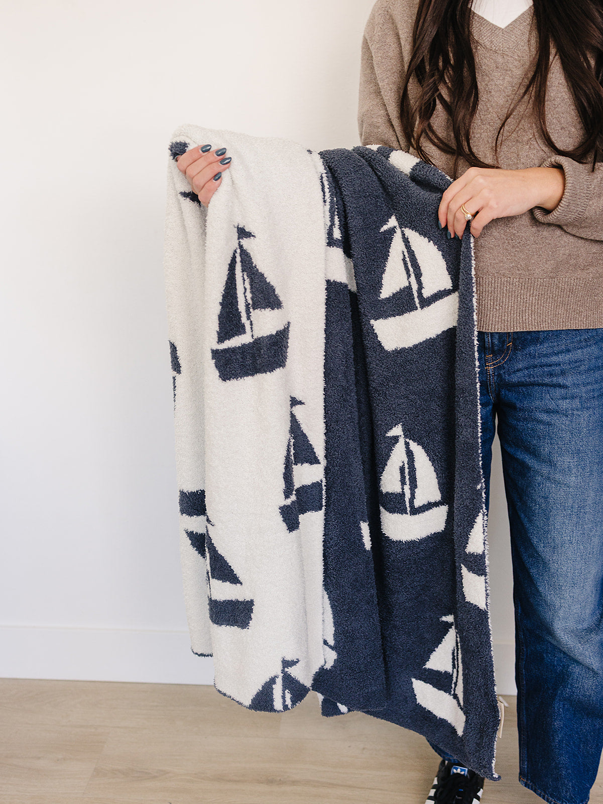 Mebie Baby Sailboat Plush Blanket