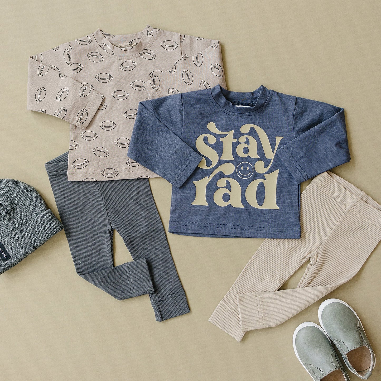 Mebie Baby Stay Rad Long Sleeve Cotton Tee